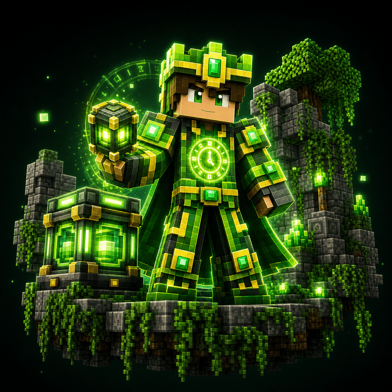 Personaje voxel del rango EON