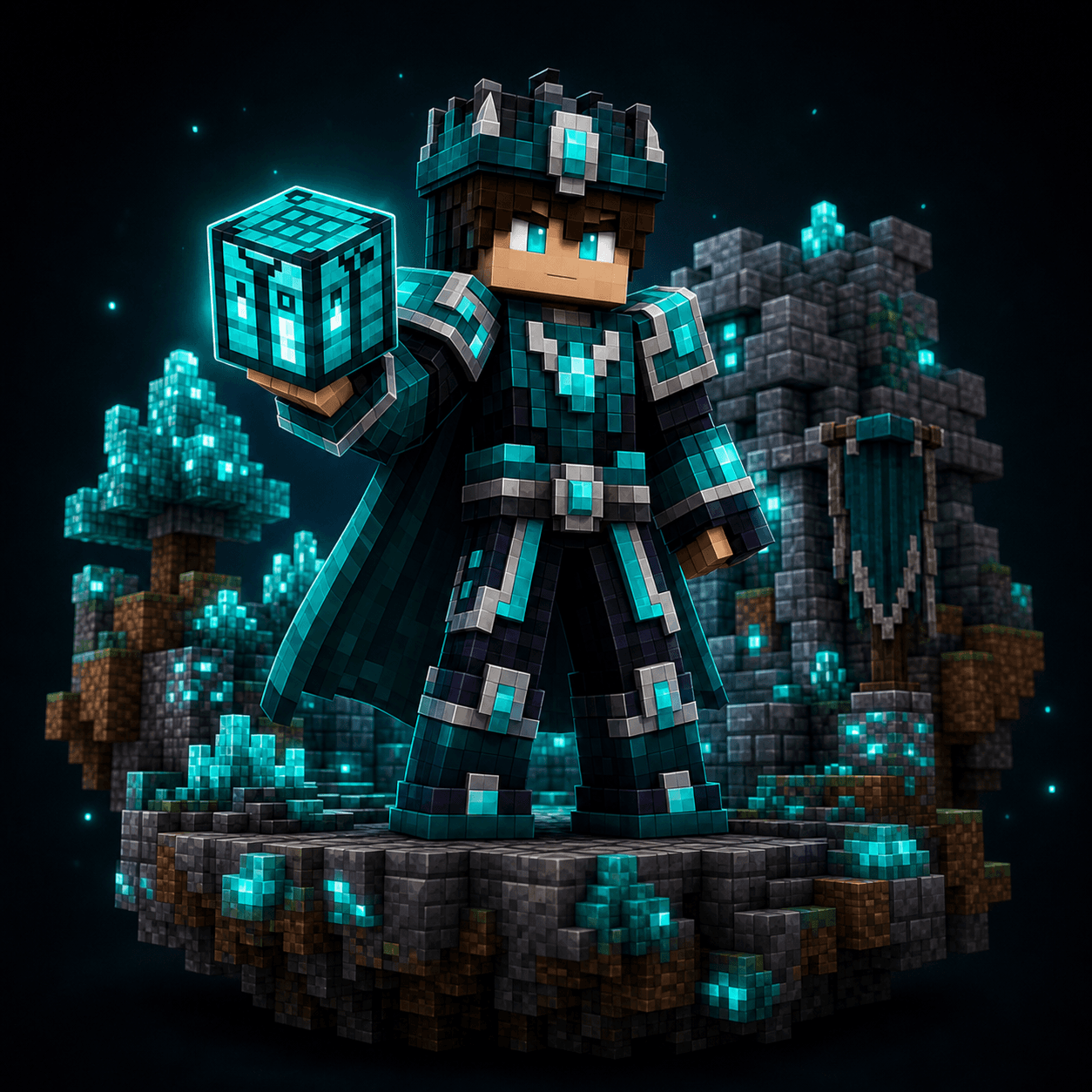 Personaje voxel del rango NEMESIS